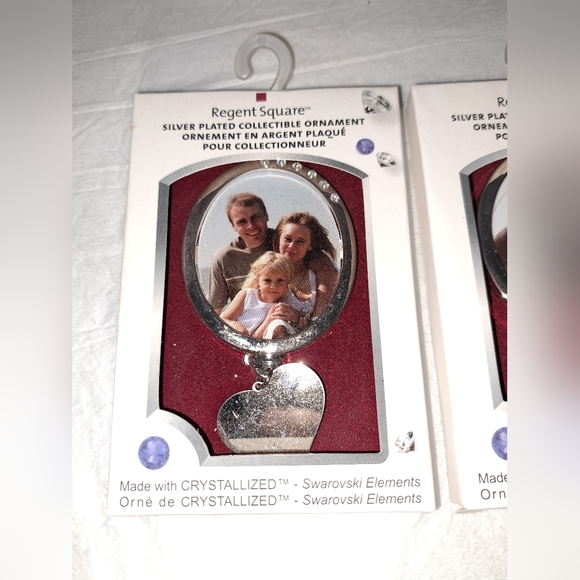 4 silver plated picture frame ornaments - Picture 2 of 7